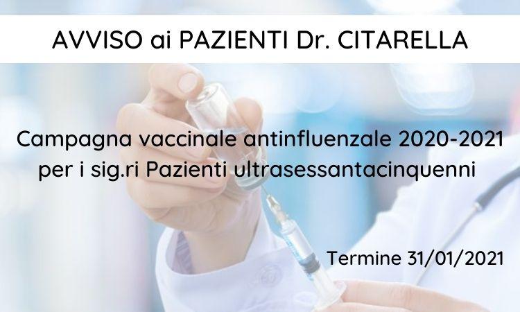 Vaccinazione antinfluenzale 2020-2021